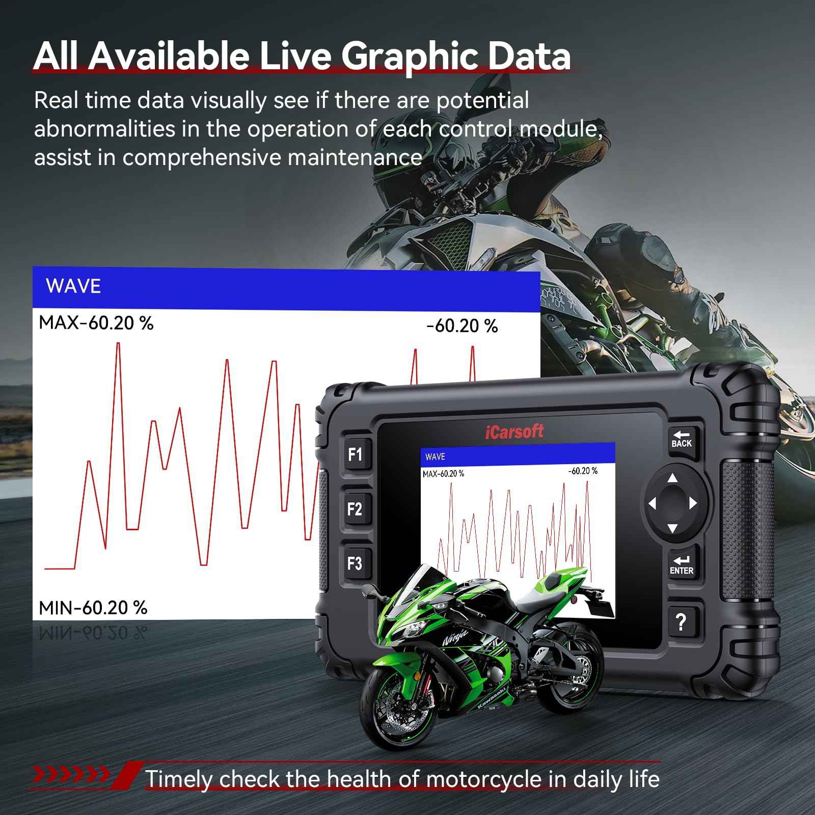 UNIC HC-CDI100 多機能診断ツール Amazon.co.jp: オートバイ双方向診断スキャンツール カワサキ用